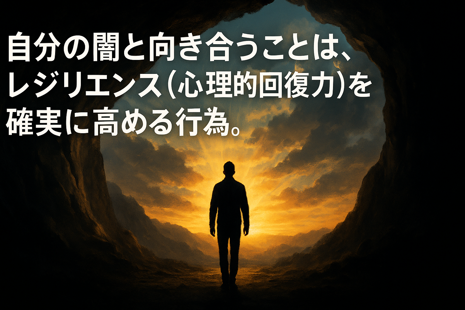自分の闇と向き合うことは、レジリエンス（心理的回復力）を確実に高める行為